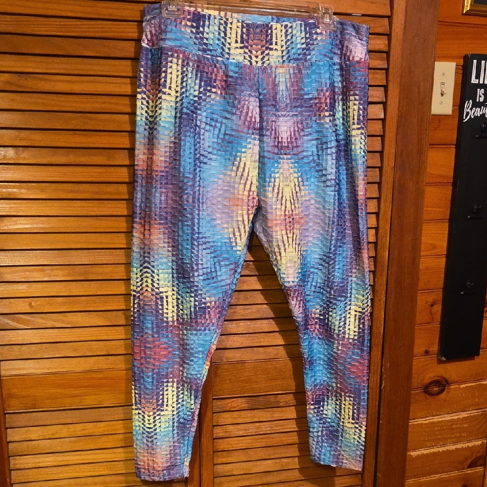 Rue+ Multicolor Patterned Women's Straight Leg Pants